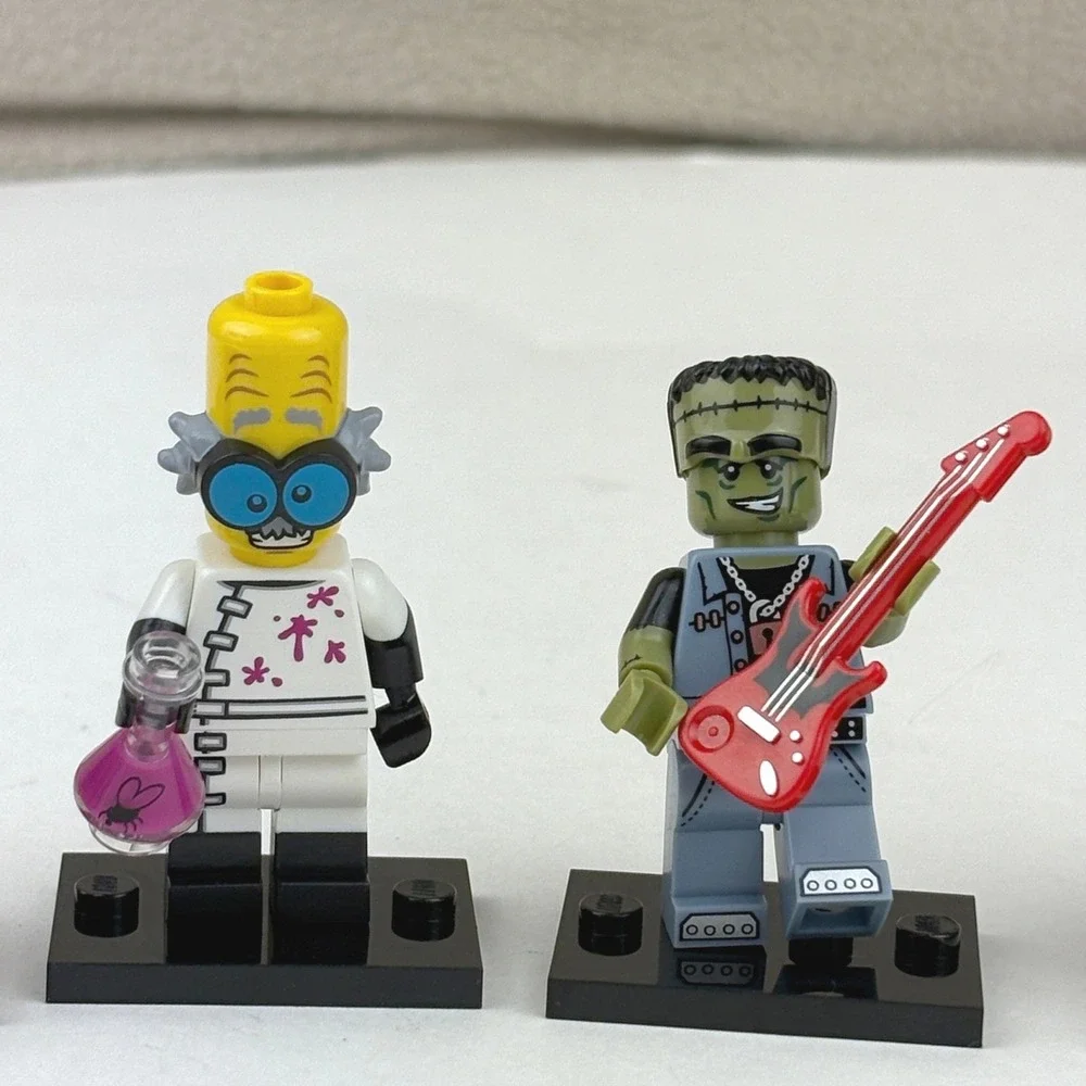 LEGO Minifigures Series 14 Monsters Fly Monster Mad Scientist Rocker Lot of‎ 4